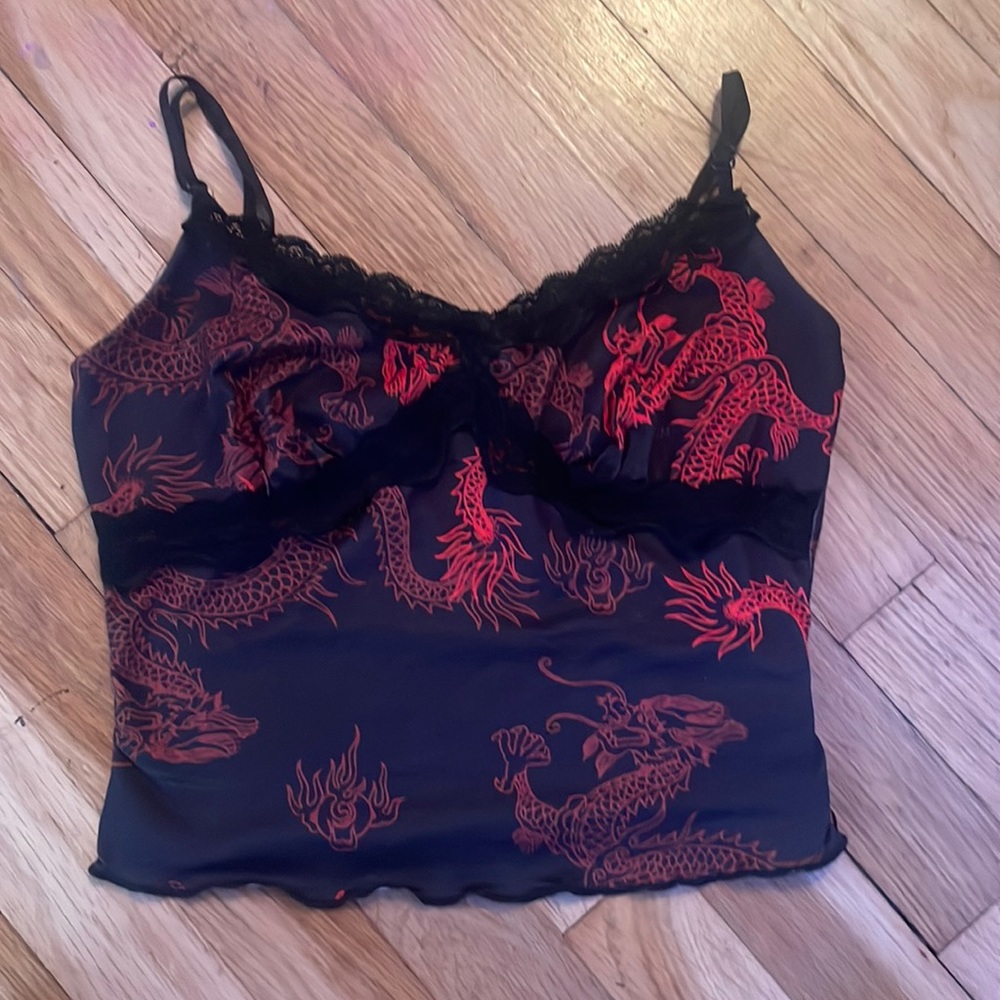 xs dragon cropped cami - great condition - lightly used